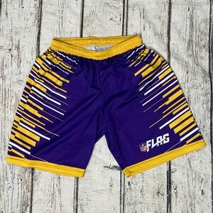 Minnesota Vikings NFL Flag Football Mens Sports Shorts Purple Uniform